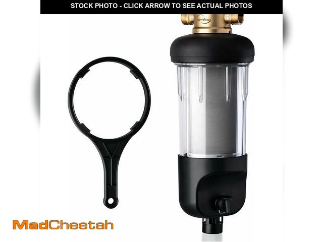 Lot 74-12629635 - iSpring WSP50J Reusable Whole House Spin-Down Sediment Water Filter, Upgraded Jumbo Size, Large Capa...