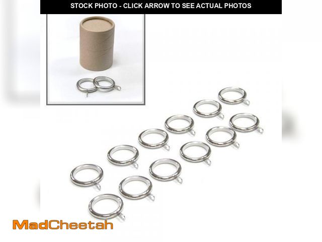 Lot 74-11550334 - GCurtain 20 PCS Metal Curtain Rings, 1.18 Inch Internal Diameter, Curtain Rod Rings for Drapes with ...