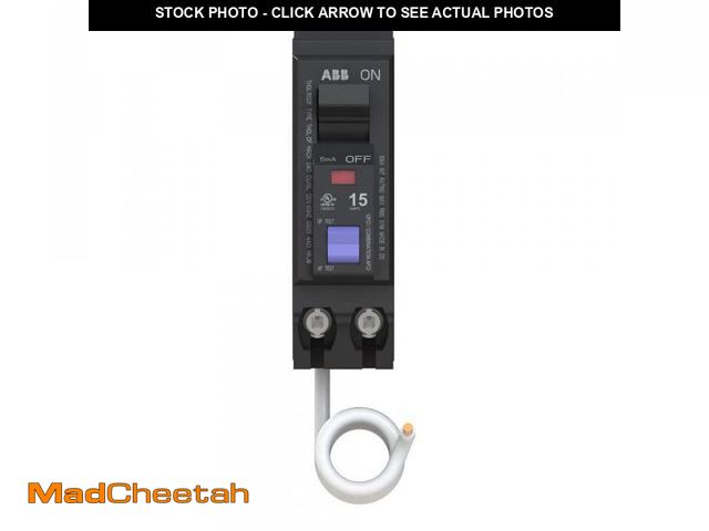 Lot 74-12531362 - ABB 15 Amp Single-Pole Dual Function Arc Fault/GFCI Breaker (THQL1115DFA) - UNUSED