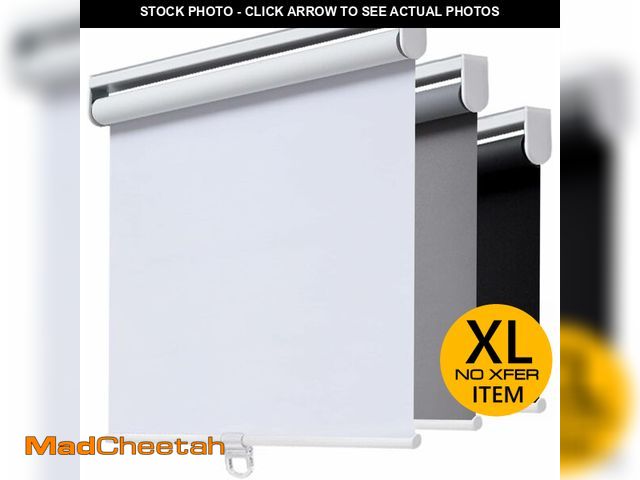 Lot 74-14610631 - AOSKY Blackout Cordless Roller Shade for Indoor Windows, 69"W x 72"H, White - UNUSED