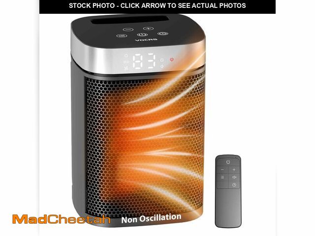 Lot 74-14385176 - Small Portable Space Heater for Indoor Use - VOCRS 1500W PTC Electric Heater with Thermostat, Remote...