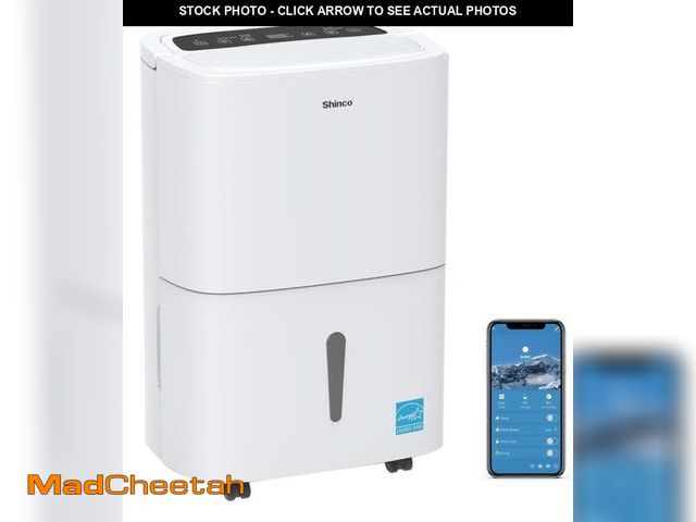 Lot 74-12146429 - Shinco 6,000 Sq.Ft Energy Star Dehumidifier with WIFI, Ideal for Large Rooms and Home Basements, Eff...