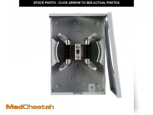 Lot 74-12496122 - Siemens 135 Amp 4 Jaw Horn Bypass OH/UG Meter Socket with 7/16 in. Barrel Lock Knockout - UNUSED