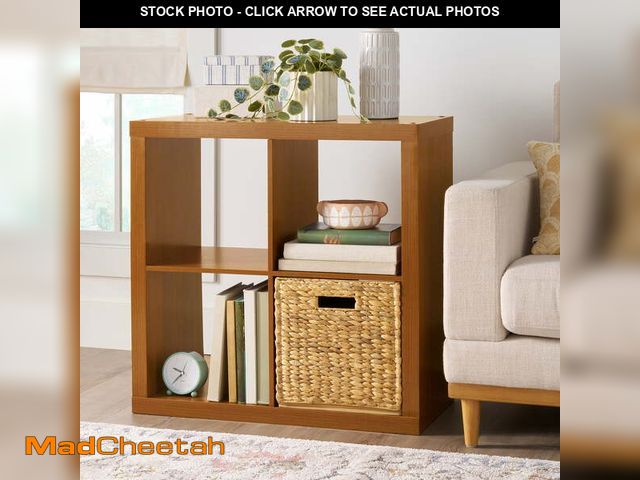 Lot 74-12685533 - Better Homes &amp; Gardens 4 Cube Storage Organizer, Acorn - UNUSED