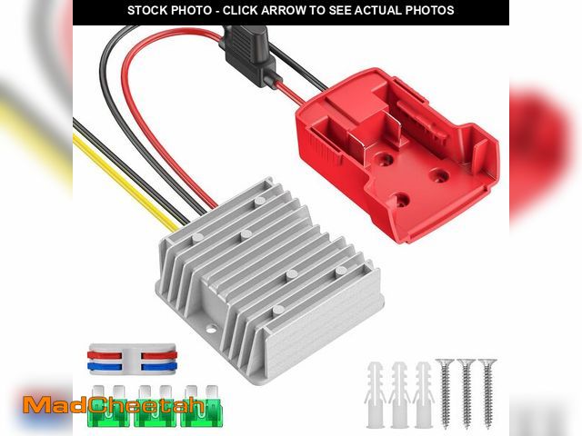 Lot 74-12698444 - Azocek 18V to 12V Step Down Converter Compatible with Milwaukee 18V Battery Azocek Power Wheel Batte...