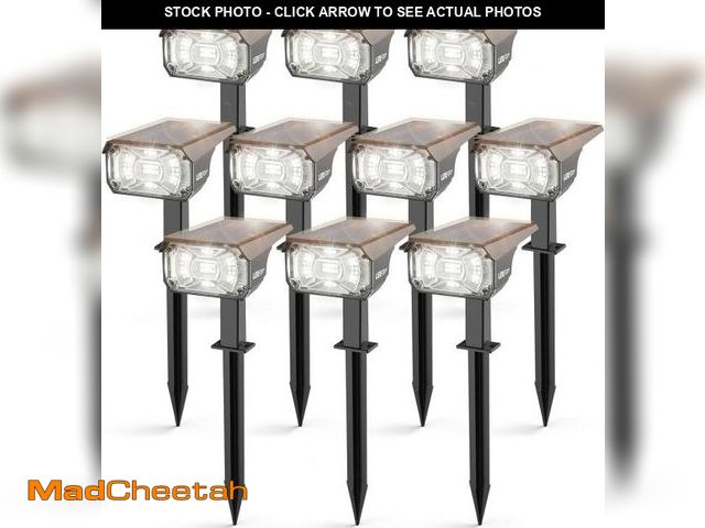 Lot 74-11907899 - LEREKAM Solar Spot Lights,IP65 Waterproof 40 LED's Landscape Spotlights,3 Modes Outdoor Garden Light...