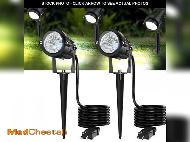 Lot 74-12310595 - Musuger High Brightness 1000LM Outdoor Spot Lights for Yard, 6500K Daylight Spot Lights Outdoor with...
