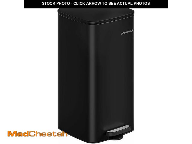 Lot 74-14367192 - SONGMICS Kitchen Trash Can, 8-Gallon (30 L) Trash Bin, Stainless Steel Garbage Can, with Inner Bucke...