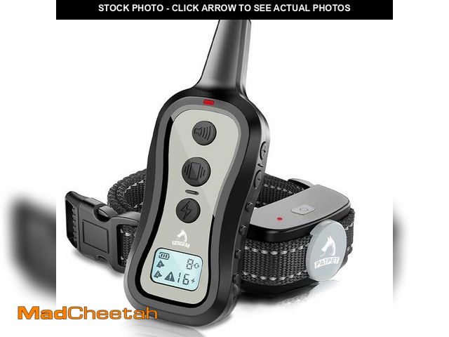 Lot 74-12457618 - PATPET Dog Training Collar Shock Collar with Remote - 3 Training Modes, Beep, Vibration and Shock, U...