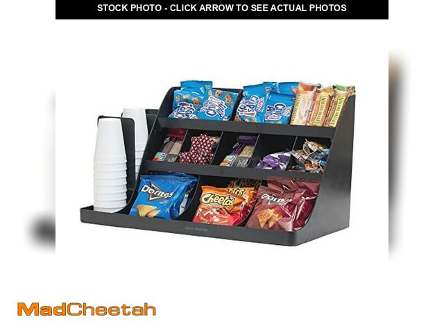Lot 74-12544241 - Mind Reader Cup and Condiment Station, Countertop Organizer, Coffee Bar, Kitchen, Stirrers, 24"L x 1...