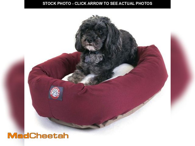 Lot 74-12152811 - Majestic Pet 24 Inch Poly-Cotton Sherpa Calming Dog Bed Washable 24x18x7 (inch) Ã¢â¬â Cozy Soft R...
