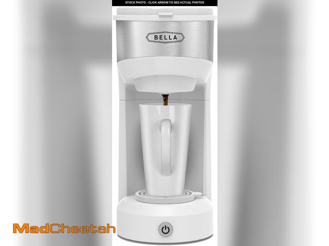 Lot 74-12127582 - BELLA Dual Brew Single Serve Coffee Maker, K-cup Compatible with Ground Coffee Basket &amp; Adapter ...