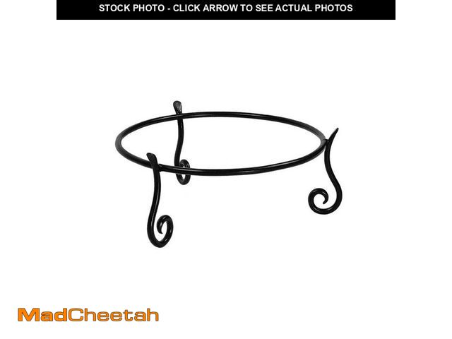 Lot 74-14312632 - ACHLA DESIGNS Short Ring Stand II for Planter, Birdbath, Gazing Ball, 14.75 Inch Diameter, Black Pow...