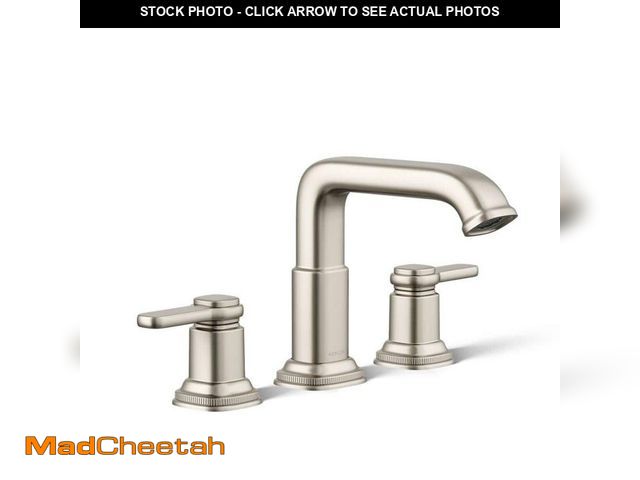Lot 74-12893173 - KOHLER Numista 8 in. Widespread Double Handle Bathroom Faucet in Vibrant Brushed Nickel - USED
