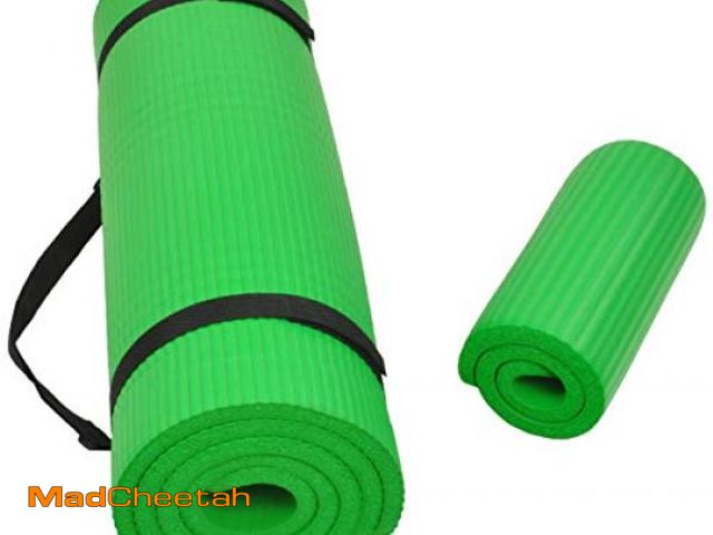 Lot 74-12136940 - Fitvids All Purpose 1/2-Inch Extra Thick High Density Anti-Tear Exercise Yoga Mat and Knee Pad with ...