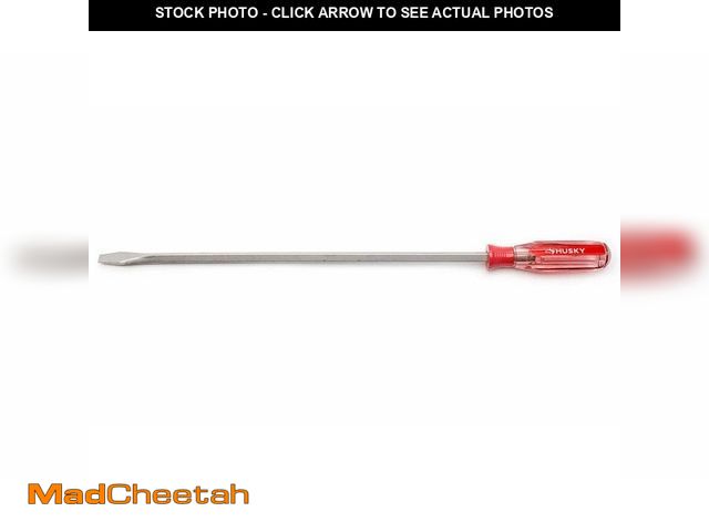 Lot 74-14182267 - *DIRTY* Husky 3/8 in. x 16 in. Square Shaft Standard Slotted Screwdriver *DIRTY*  - USED