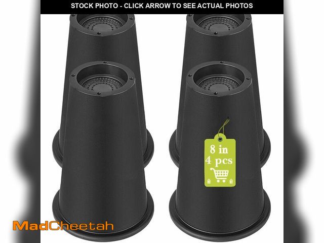 Lot 74-13550647 - Yookwutar 4 Pack Furniture Risers 8 Inch, Bed Risers Heavy Duty for Table Desk Couch Chair Sofa Cabi...