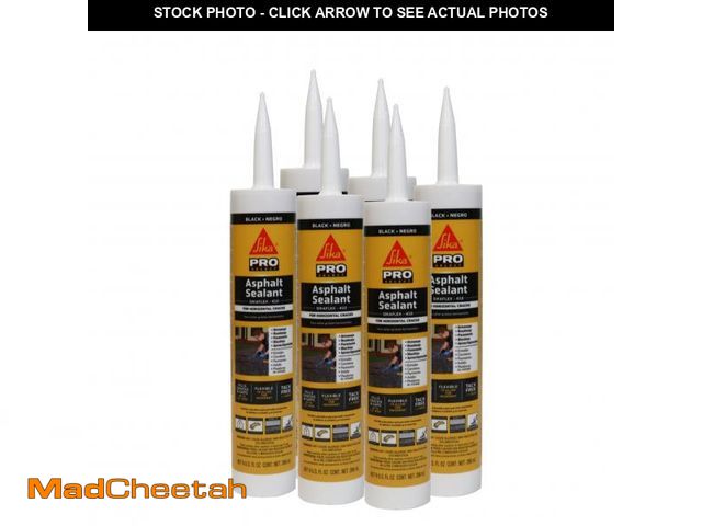 Lot 74-12246737 - SIKA Sikaflex-410 Asphalt Sealant - Black, Self-Leveling Hybrid for Filling Cracks in Driveways &amp...