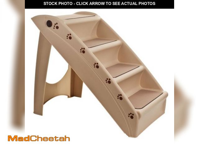 Lot 74-12137176 - Pet Stairs - Home and Vehicle Foldable Nonslip Dog Steps with 4-Step Design - For Puppies, Kittens, ...