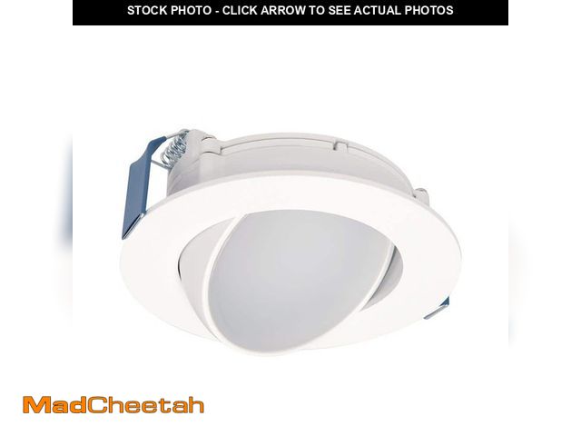 Lot 74-13771884 - HALO HLA Series 4 in. Adjustable CCT Canless IC Rated Dimmable Indoor, Outdoor Integrated LED Recess...