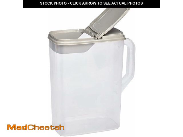 Lot 74-12765913 - Buddeez Roll Away Dog/Cat Food Storage (Holds Up to 50 lbs.) with Wheels and Scoop - UNUSED