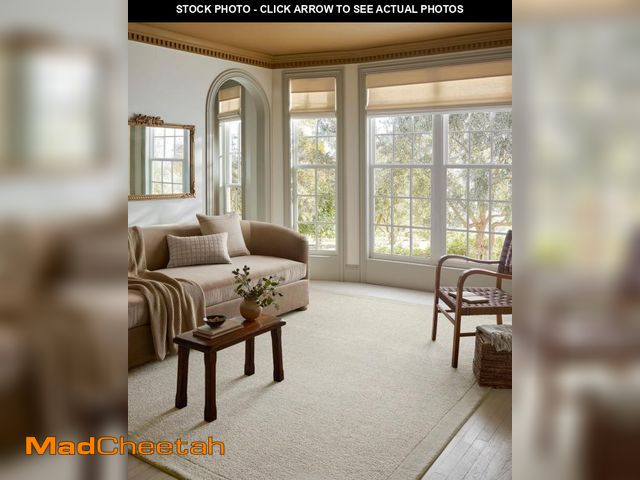 Lot 74-12394111 - Loloi Magnolia Home by Joanna Gaines Henley Collection HNY-01 Ivory/Silver 8'-6" x 11'-6" Area Rug -...