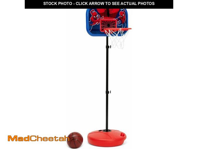 Lot 74-13041242 - Delta Children - Marvel Spider-Man Basketball Hoop Set for Kids, Red - UNUSED