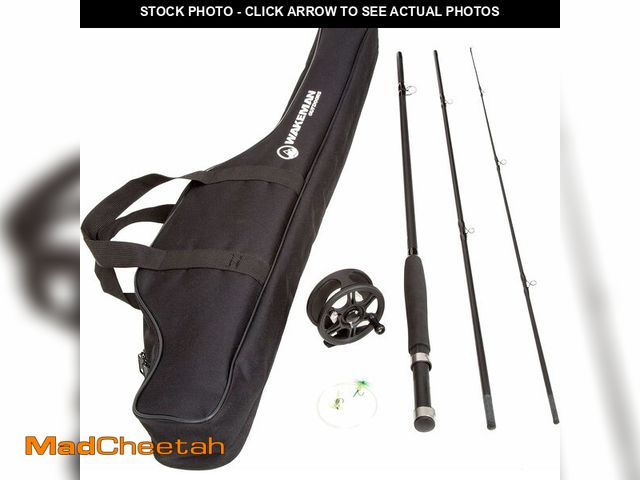 Lot 74-14305568 - Fly Fishing Rod and Reel Combo - Including Carrying Case, Flies, and Fishing Line - Charter Series G...