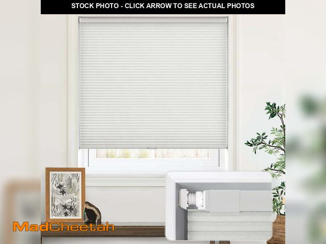 Lot 74-12782251 - LazBlinds Cordless Cellular Shades, No Tools No Drill Light Filtering Honeycomb Shades Pleated Blind...