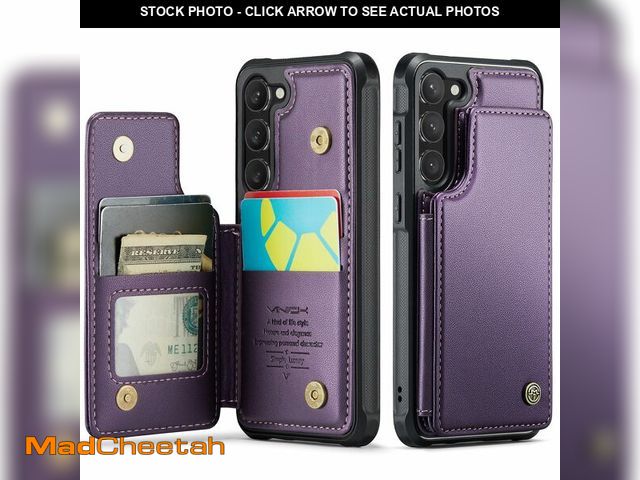 Lot 74-12883129 - Vinich for Samsung Galaxy S23 Wallet Case with Card Holder, RFID Blocking Credit Slots Kickstand Sho...