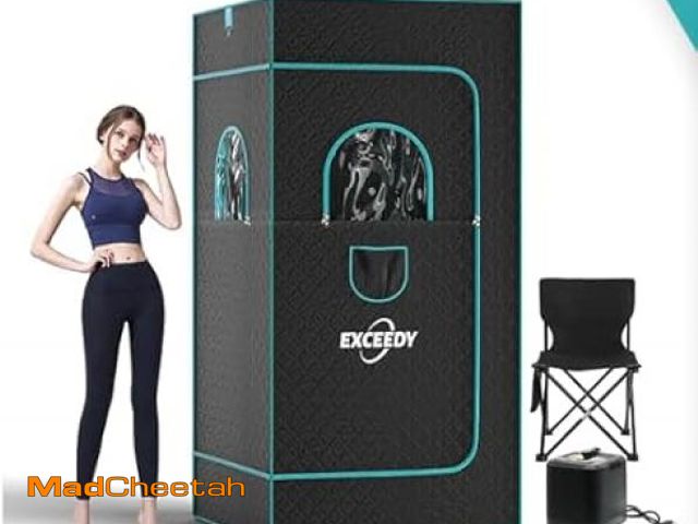 Lot 74-12397875 - EXCEEDY Portable Sauna for Home, Full Body Personal Sauna Box, Home Sauna Tent Steam Sauna at Home S...