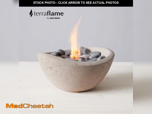 Lot 74-12511132 - Solo Stove Wave 11 in Indoor/Outdoor Concrete Tabletop Fire Bowl in Graphite - UNUSED
