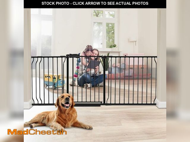 Lot 74-13018174 - HOOEN 30" Tall Extra Wide Baby Gates for Doorways Stairs 86 to 105 Inch Large Long Pressure Mounted ...
