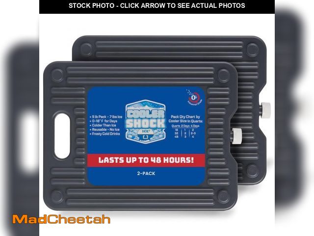 Lot 74-12305132 - Cooler Shock Ice Packs, Reusable, Premium, Large Ice Pack and Lunch Cooler Set for Long Term Use, Co...