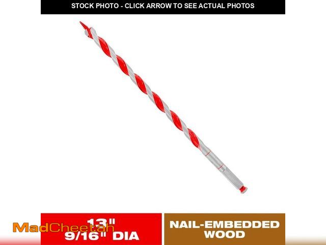 Lot 74-14344179 - DIABLO 9/16 in. x 13 in. High Carbon Steel Auger Drill Bit for Wood and Nail-Embedded Wood - UNUSED