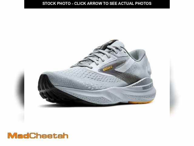 Lot 74-12498583 - Brooks MenÃ¢â¬â¢s Adrenaline GTS 24 Supportive Running Shoe - Alloy/White/Gold Fusion - 14 Medium ...