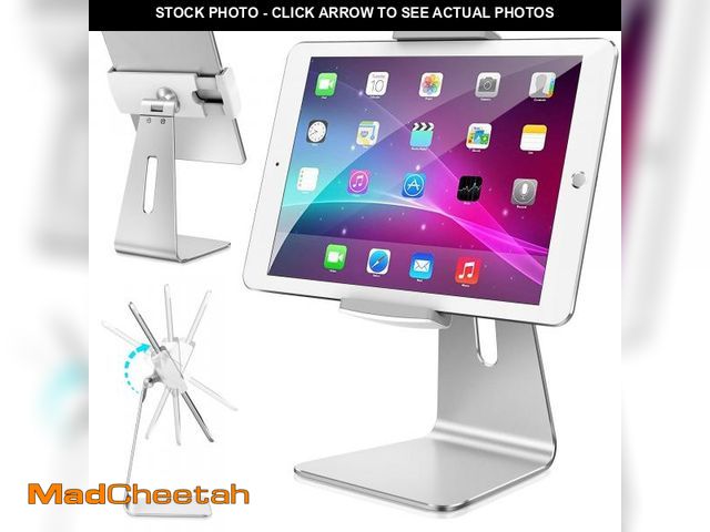Lot 74-12302914 - AboveTEK Elegant Tablet Stand, Aluminum iPad Stand Holder, Desktop Kiosk POS Stand for 7-13 inch iPa...