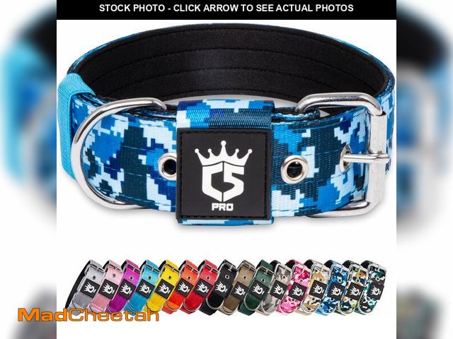 Lot 74-12683775 - TSPRO Tactical Dog Collar 1.5 Inch Wide Thick Dog Collars with Heavy Duty Metal Buckle, Durable, Str...