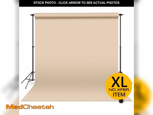 Lot 74-13788914 - Denny Manufacturing - Seamless Paper Backdrop for Photography, Buff Seamless Paper Roll (107 in x 36...