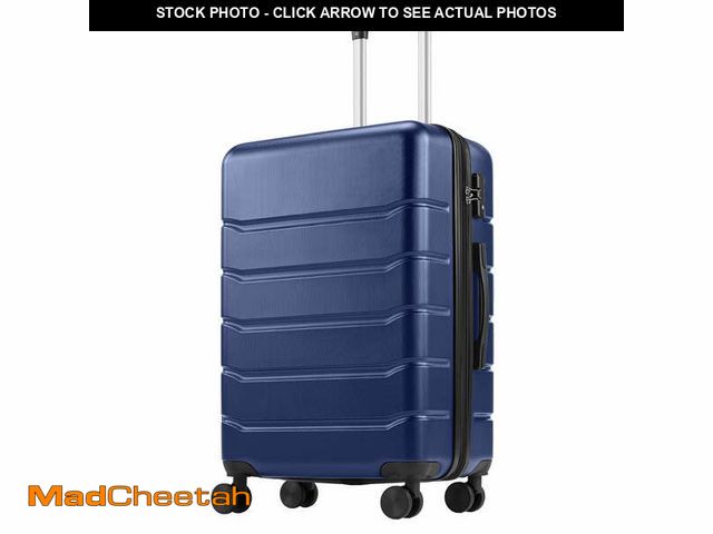 Lot 74-13055144 - edx 24 Inch Hardside Expandable Luggage with Spinner Wheels, Checked-Medium Lightweight Expandable R...
