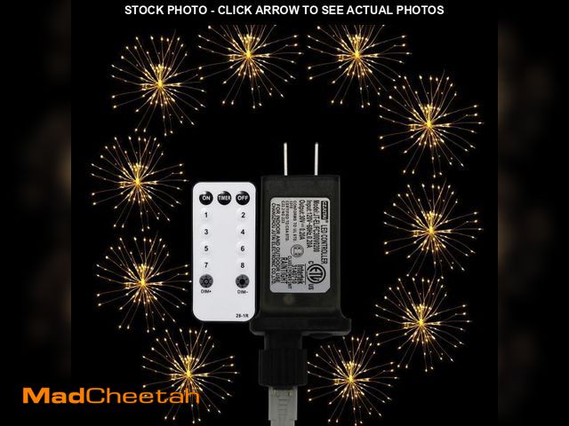 Lot 74-10635184 - Dreamworth Remote Firework Lights Led Copper Wire Starburst Lights, 10 Connection Total 600 LED Fair...