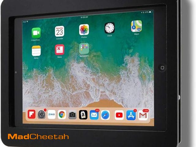Lot 74-10770576 - TABcare Anti-Theft Acrylic VESA Enclosure for Apple iPad 5/6 9.7" with Free Wall Mount Kit &amp; 90-...