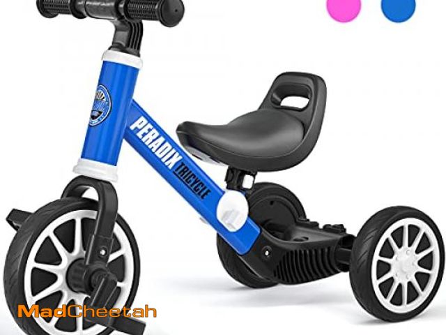 Lot 74-3218663 - Peradix 3 in 1 Kids Tricycles for 1-3 Years Old, Three Wheels Toddlers Trike - USED