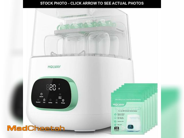 Lot 74-13708209 - MOLWAYÃ£â¬ÂUpgradedÃ£â¬âBaby Bottle Washer, Sterilizer and Dryer, All-in-One Pro Cleaning Machi...