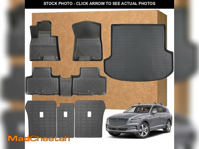 Lot 74-13709601 - Floor Mats for Genesis GV80 (Only Fit for 5 Seats) 2021-2024 2025, TPE Waterproof Non-Slip All Weath...