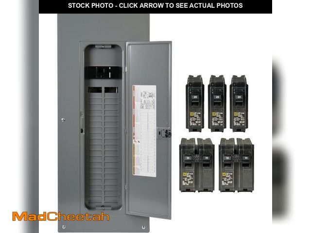 Lot 74-12811475 - Square D Homeline 200a 40-space 80-circuit Indoor Load Center Value Pack - UNUSED