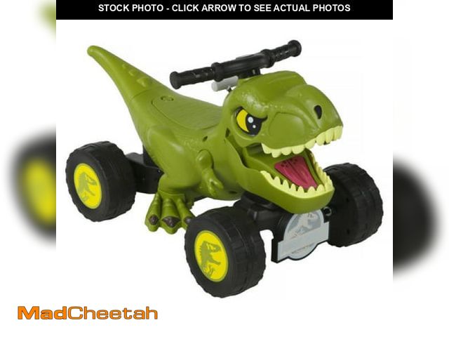 Lot 74-12406644 - (MISSING BATTERY) 6V Jurassic World T-Rex Quad with Interactive Play Features - USED