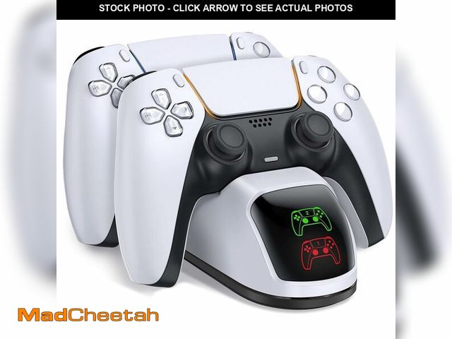 Lot 74-14212684 - PS5 Controller Charging Station, PlayStation 5 Dualsense Charger Dock with Dual Stand, Upgrade PS5 C...