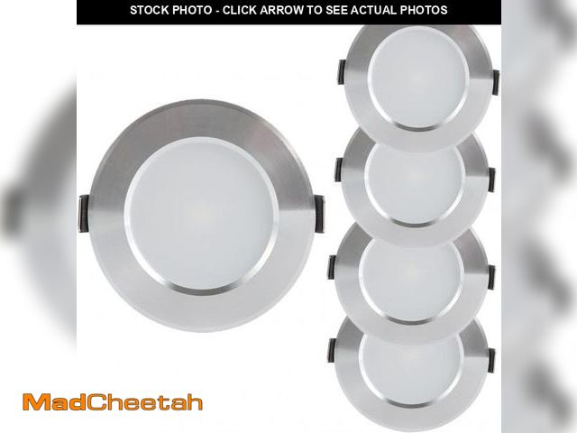 Lot 74-12399528 - AWOGT RV Boat Recessed Ceiling Light Low Pressure Solar Battery LED Bulb 4 Pack Super Slim LED Panel...