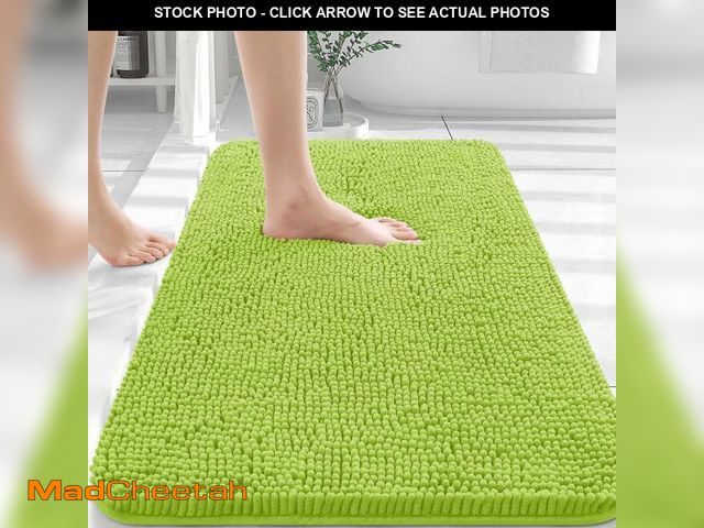 Lot 74-12440401 - OLANLY Bathroom Rugs 36x24, Extra Soft Absorbent Chenille Bath Rugs, Rubber Backing Quick Dry, Machi...